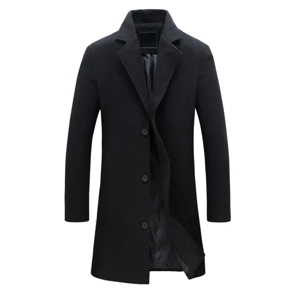 Full-Length Winter Overcoat For Men