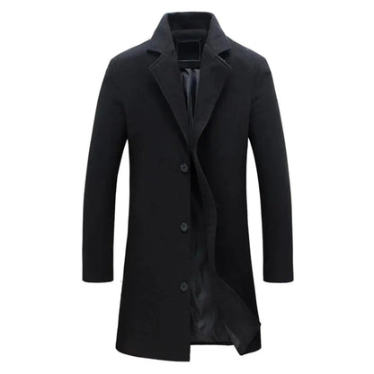 Full-Length Winter Overcoat For Men