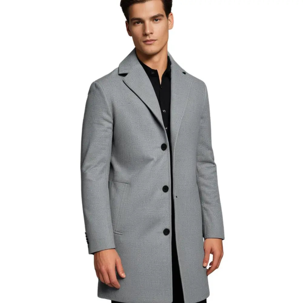 Full-Length Winter Overcoat For Men