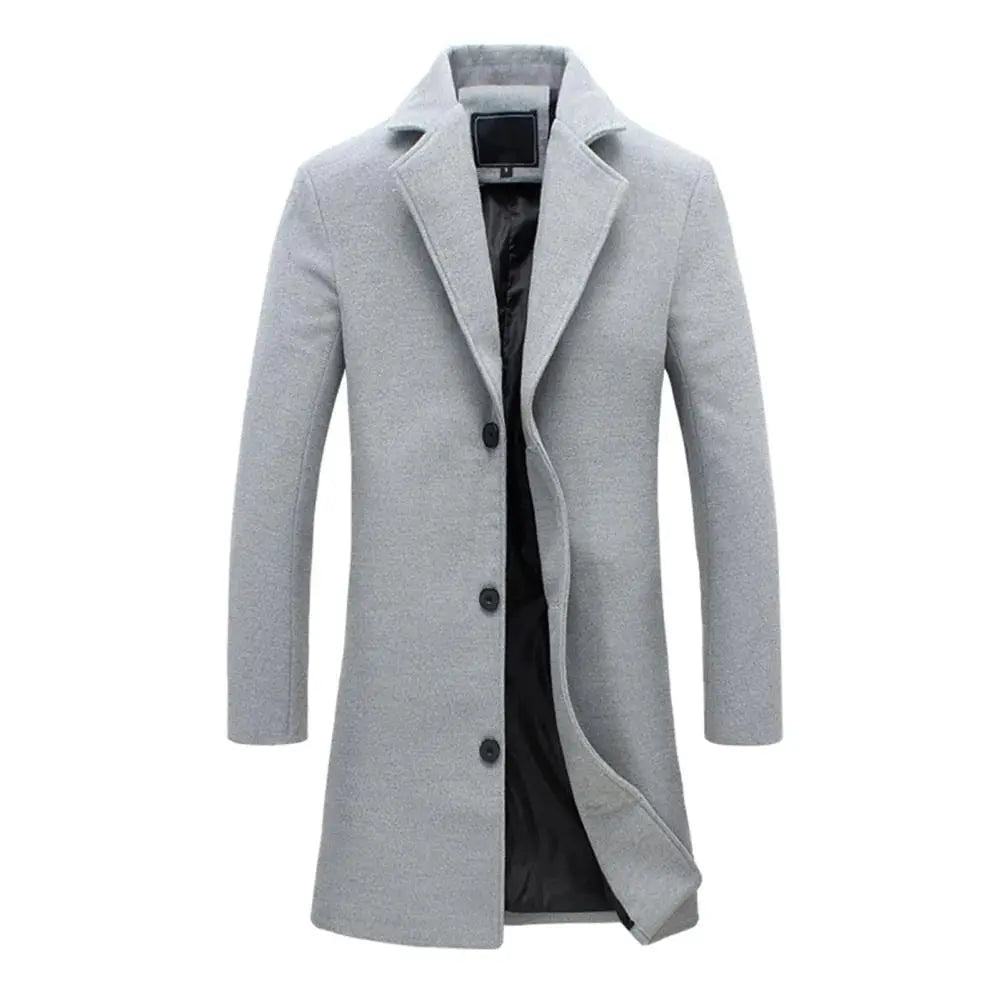 Full-Length Winter Overcoat For Men