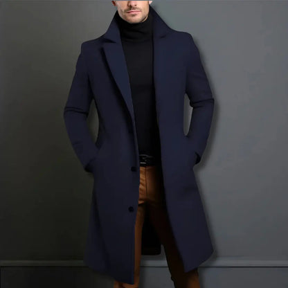 Full-Length Winter Overcoat For Men