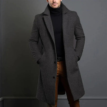 Full-Length Winter Overcoat For Men
