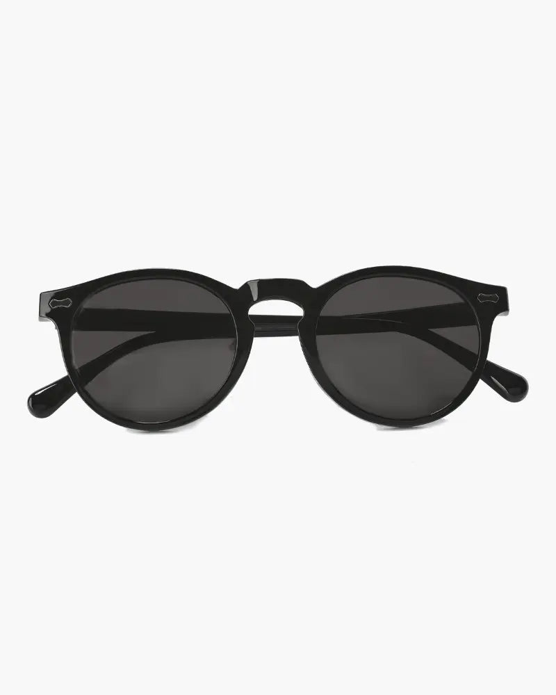 Retro Round Sunglasses for Men with UV Protection Black