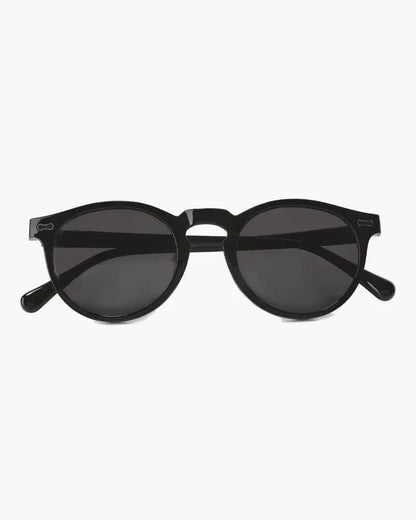 Retro Round Sunglasses for Men with UV Protection Black
