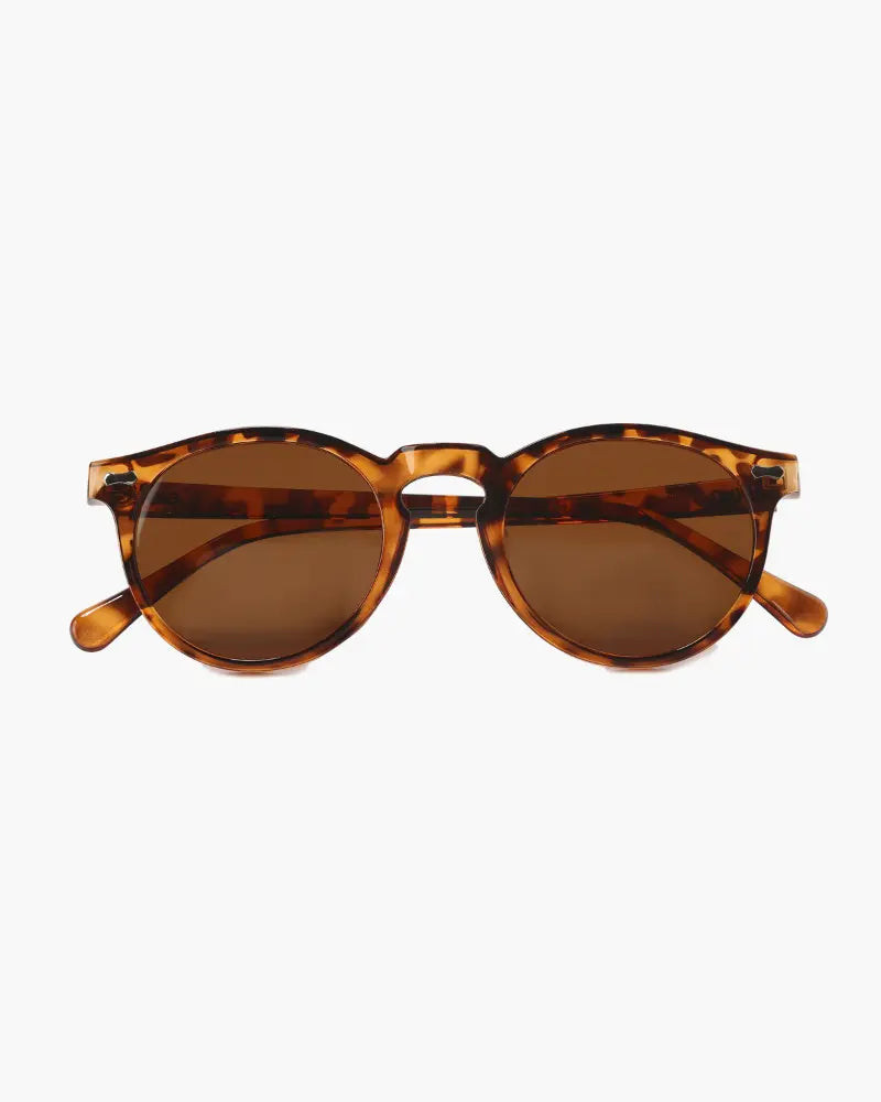 Retro Round Sunglasses for Men with UV Protection Black