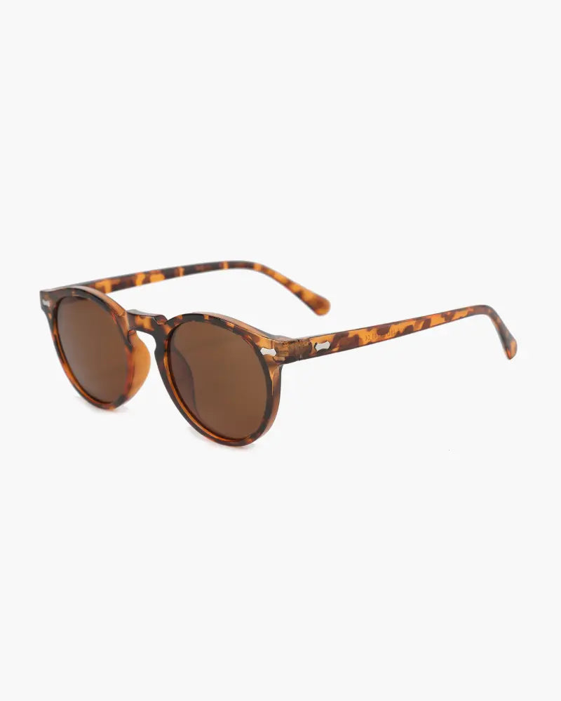 Retro Round Sunglasses for Men with UV Protection Black