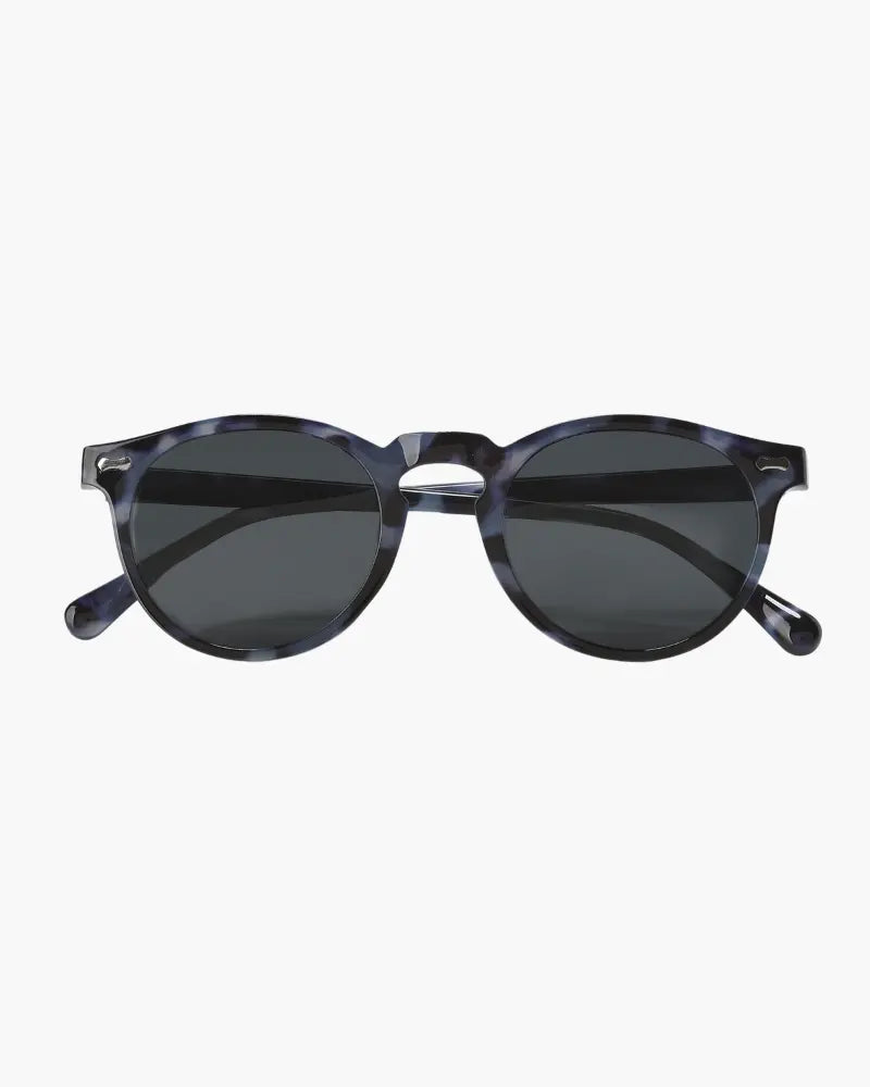 Retro Round Sunglasses for Men with UV Protection Black