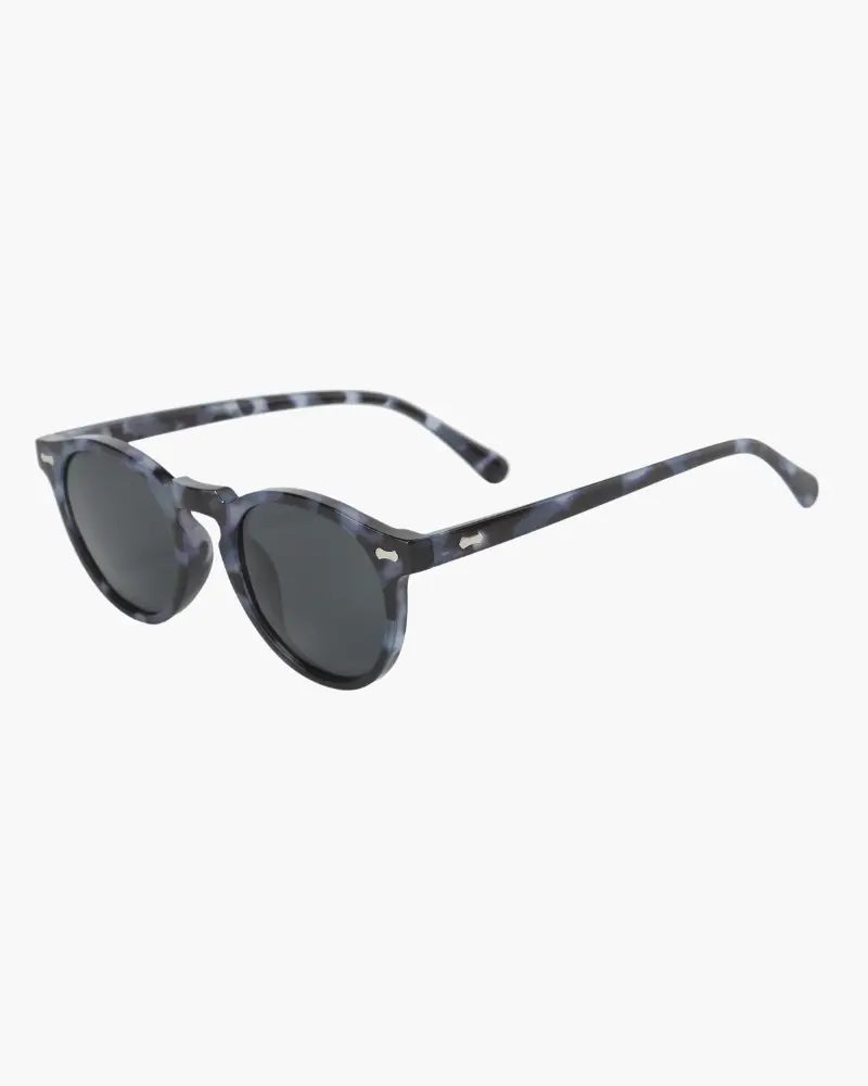 Retro Round Sunglasses for Men with UV Protection Black