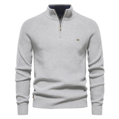 Men's Half Zip Jumper – Classic Knitted Style
