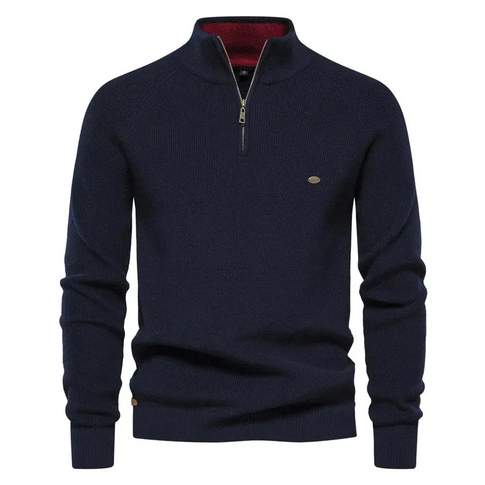 Men's Half Zip Jumper – Classic Knitted Style