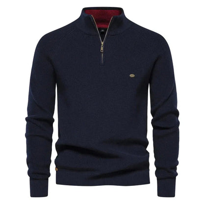 Men's Half Zip Jumper – Classic Knitted Style