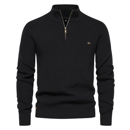 Men's Half Zip Jumper – Classic Knitted Style