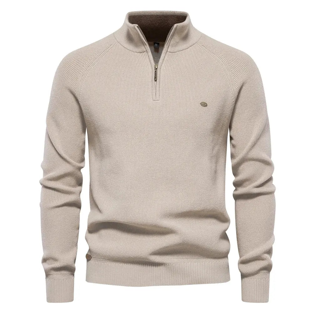Men's Half Zip Jumper – Classic Knitted Style