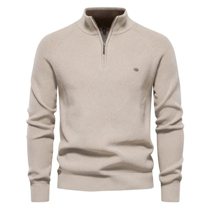 Men's Half Zip Jumper – Classic Knitted Style