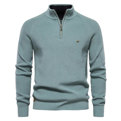 Men's Half Zip Jumper – Classic Knitted Style