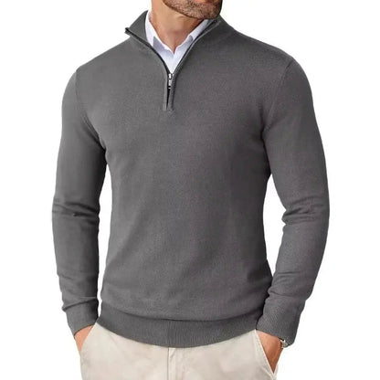 Men's Slim Fit Quarter Zip Sweater