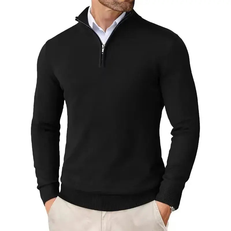 Men's Slim Fit Quarter Zip Sweater