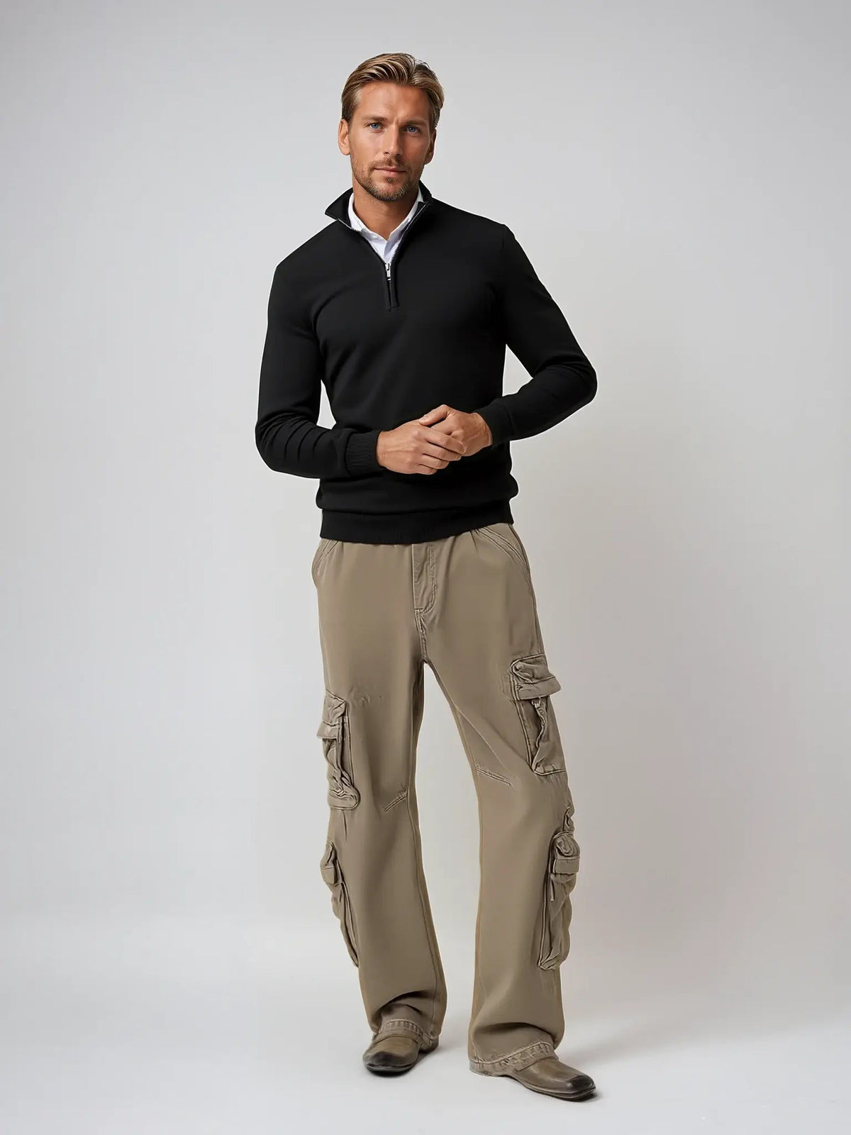 Men's Classic Half-Zip Sweater