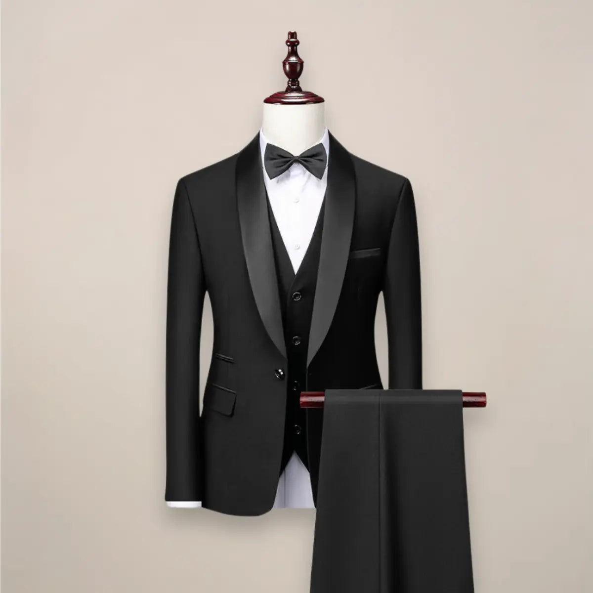 Men’s Slim Fit 3‑Piece Tuxedo Suit – Formal Wedding & Event Wear