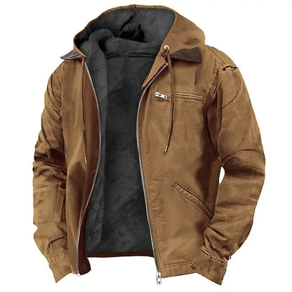 Men’s Lined Hooded Winter Jacket