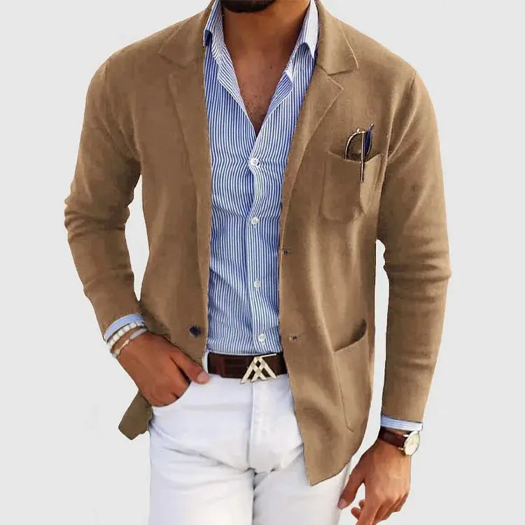Men’s Casual Knit Blazer