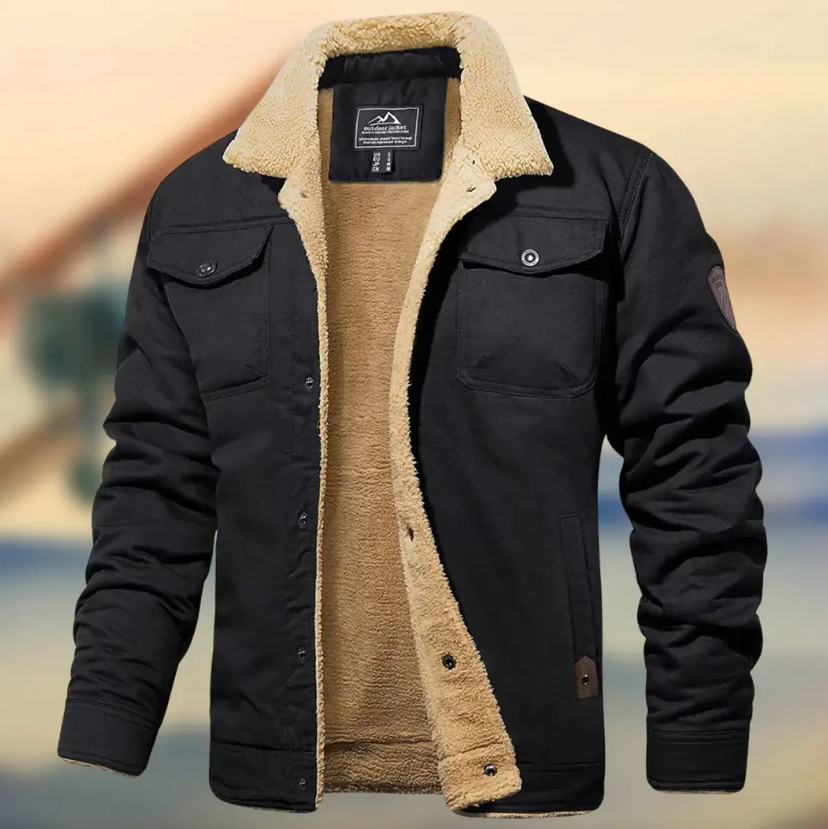 Men’s Teddy-Lined Winter Jacket