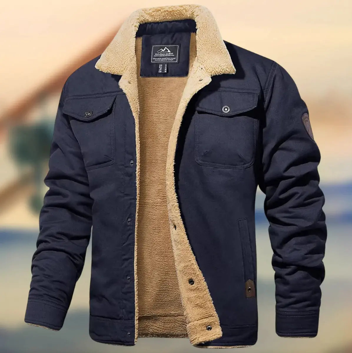 Men’s Teddy-Lined Winter Jacket