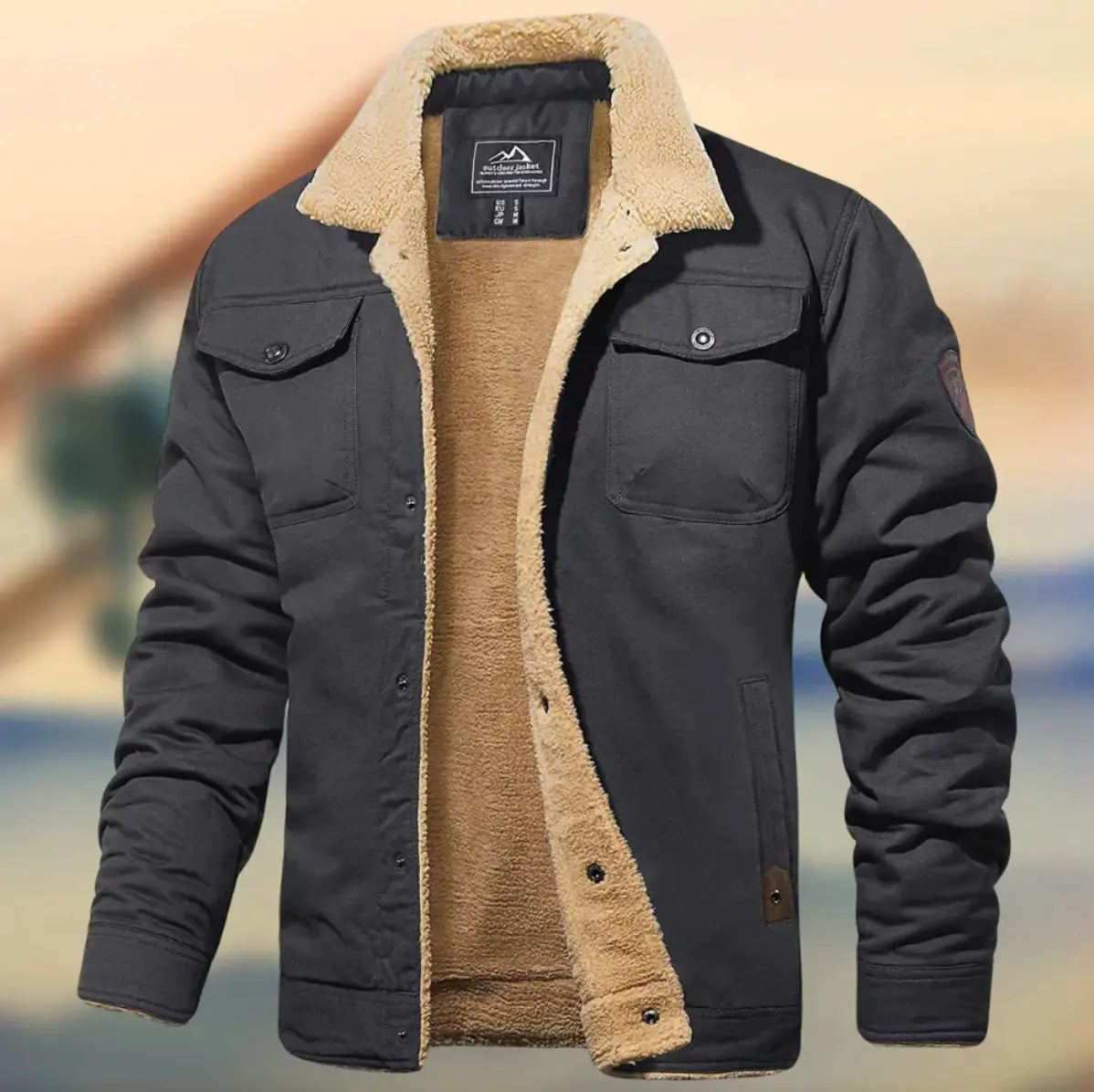 Men’s Teddy-Lined Winter Jacket