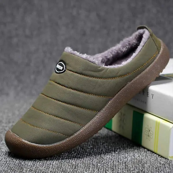 Men’s Winter Fleece-Lined Slippers