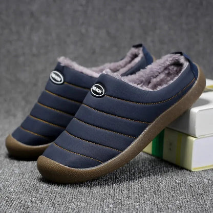 Men’s Winter Fleece-Lined Slippers