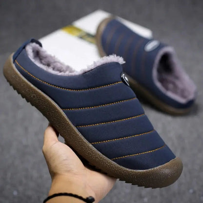 Men’s Winter Fleece-Lined Slippers