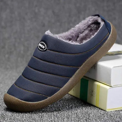 Men’s Winter Fleece-Lined Slippers
