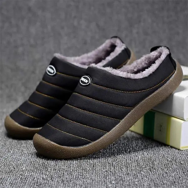 Men’s Winter Fleece-Lined Slippers