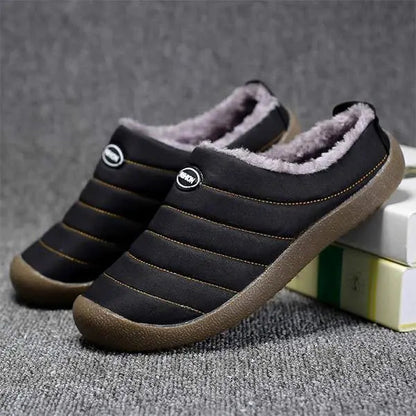 Men’s Winter Fleece-Lined Slippers