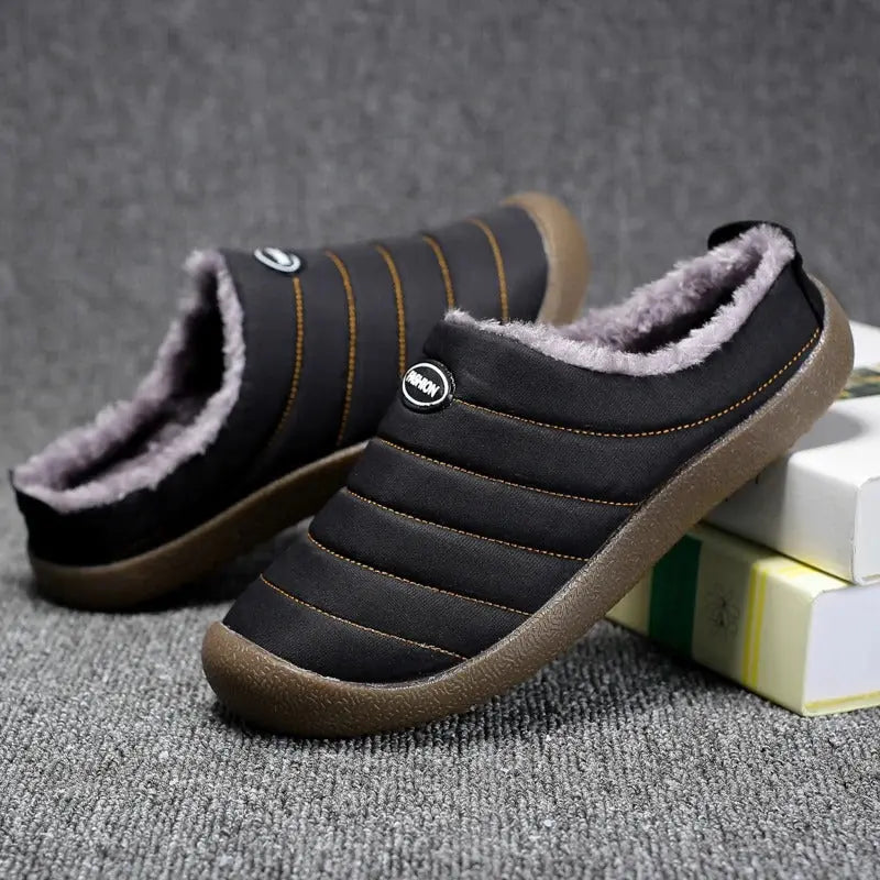 Men’s Winter Fleece-Lined Slippers