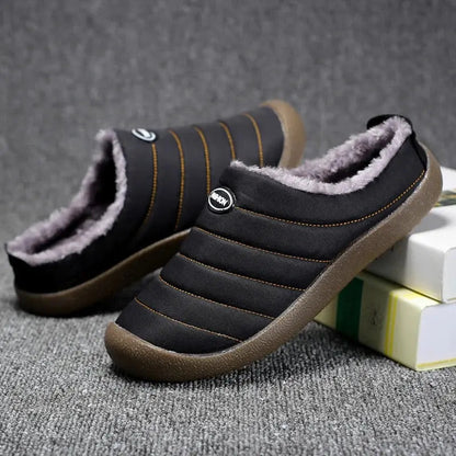Men’s Winter Fleece-Lined Slippers