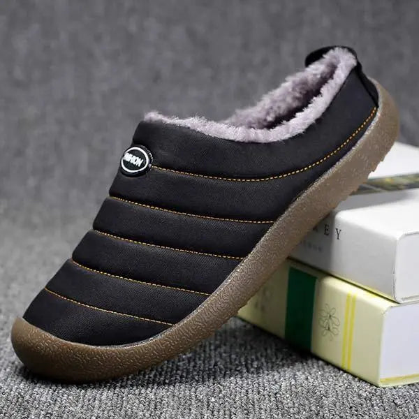 Men’s Winter Fleece-Lined Slippers