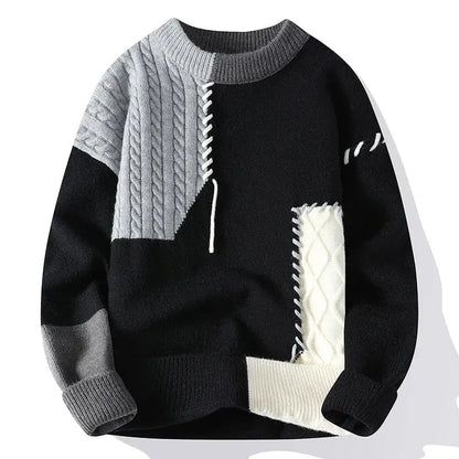 Men’s Color Block Knit Sweater