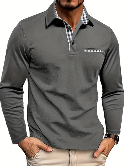 Men’s Long Sleeve Summer Polo Shirt