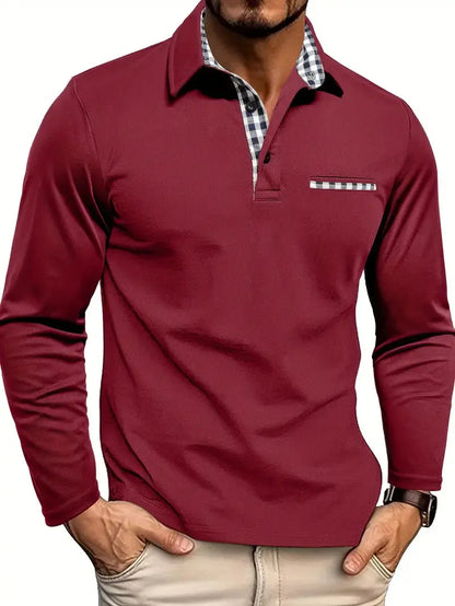 Men’s Long Sleeve Summer Polo Shirt