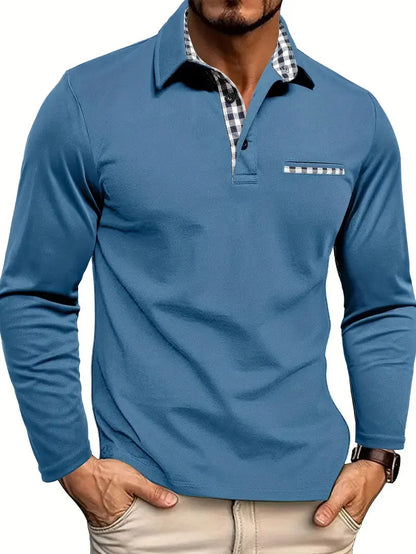 Men’s Long Sleeve Summer Polo Shirt