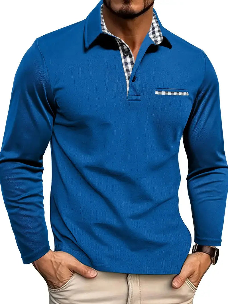 Men’s Long Sleeve Summer Polo Shirt