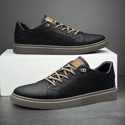 Men’s Classic Comfort Faux Leather Sneakers