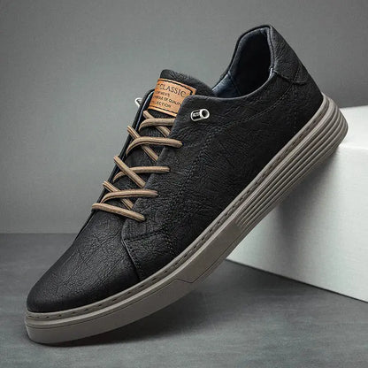 Men’s Classic Comfort Faux Leather Sneakers