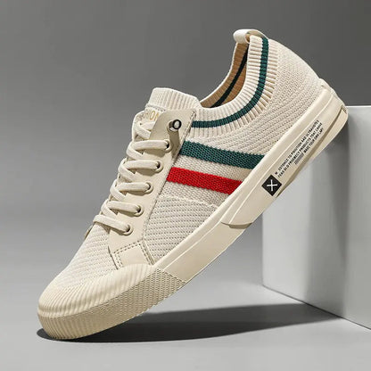Men’s Retro Stripe Minimalist Sneakers