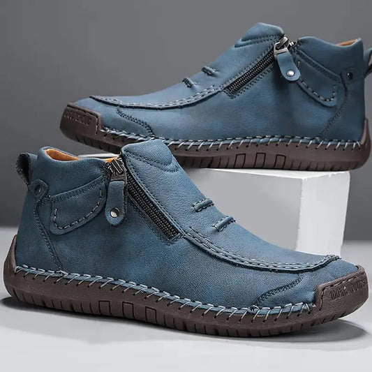 Shoes with side zipper