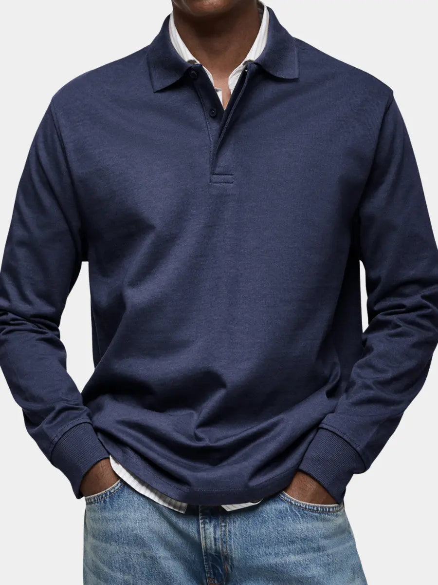 Luxury Long Sleeve Polo