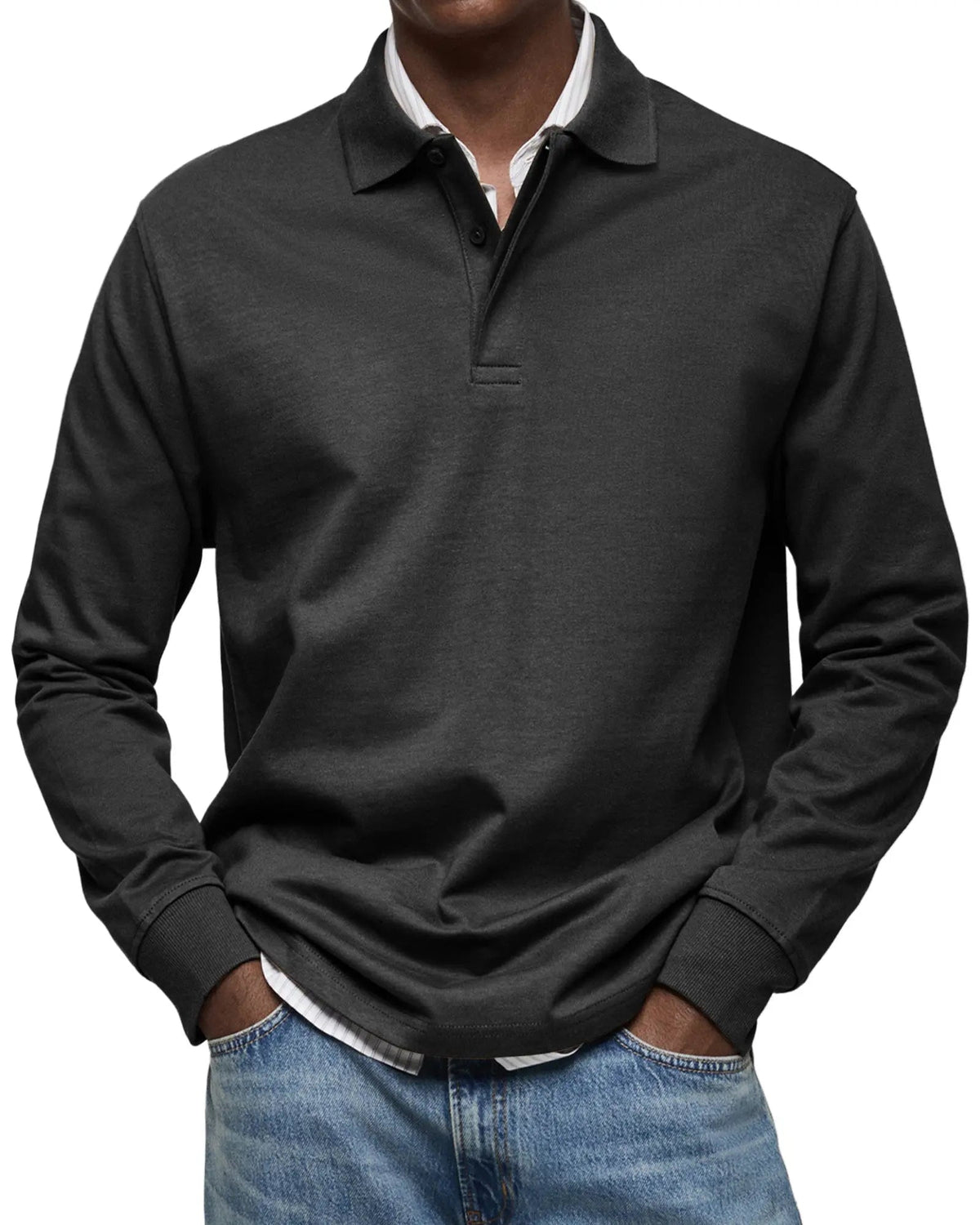 Luxury Long Sleeve Polo