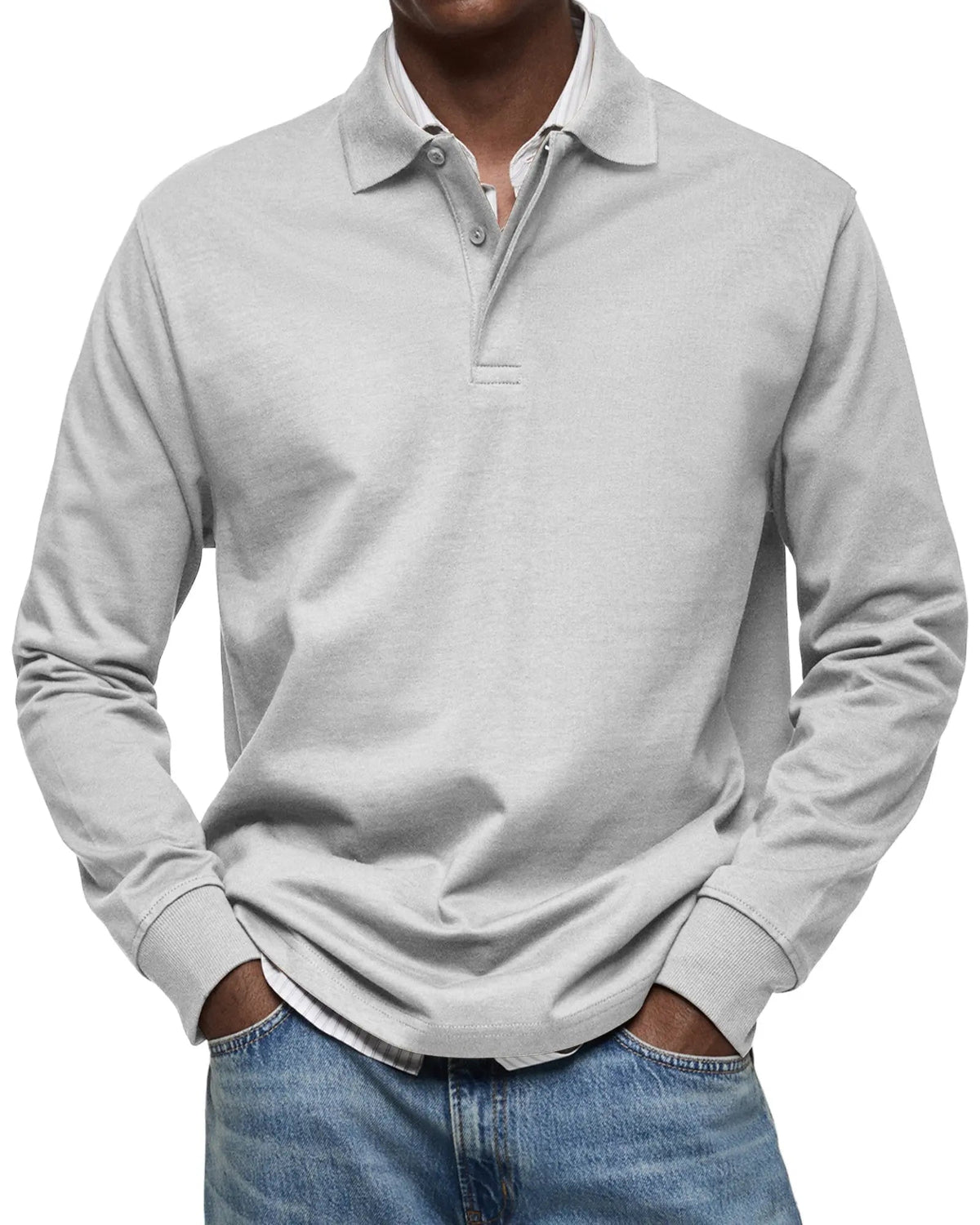 Luxury Long Sleeve Polo