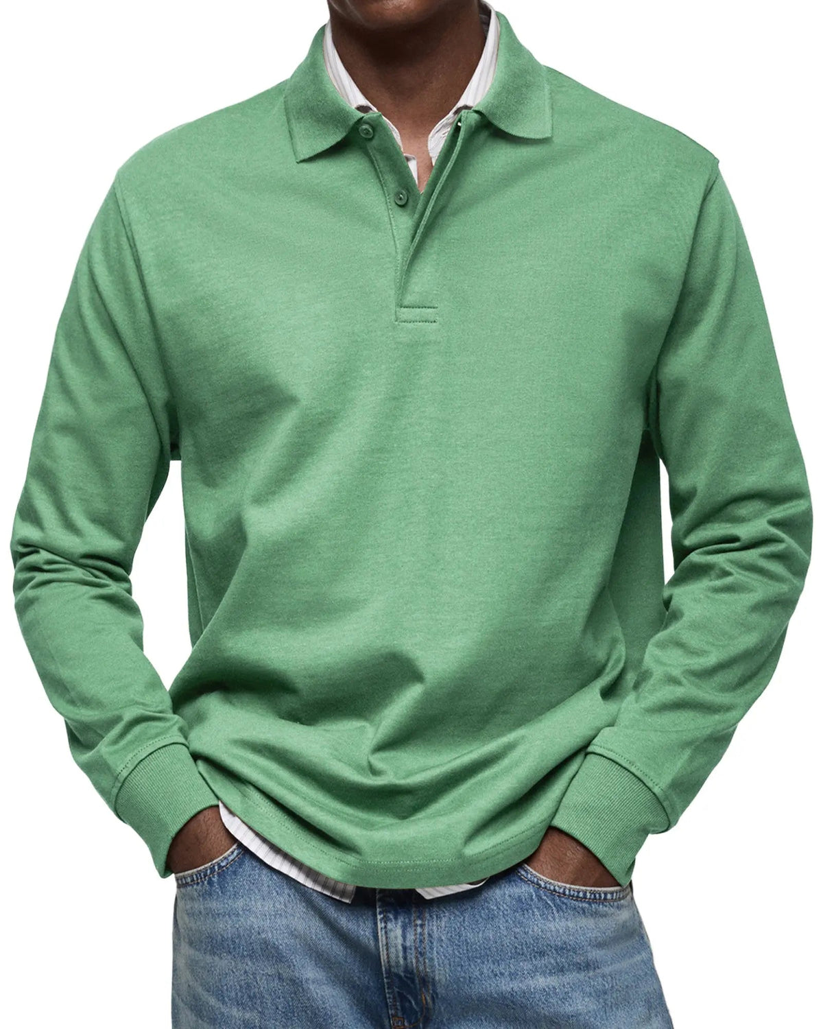 Luxury Long Sleeve Polo